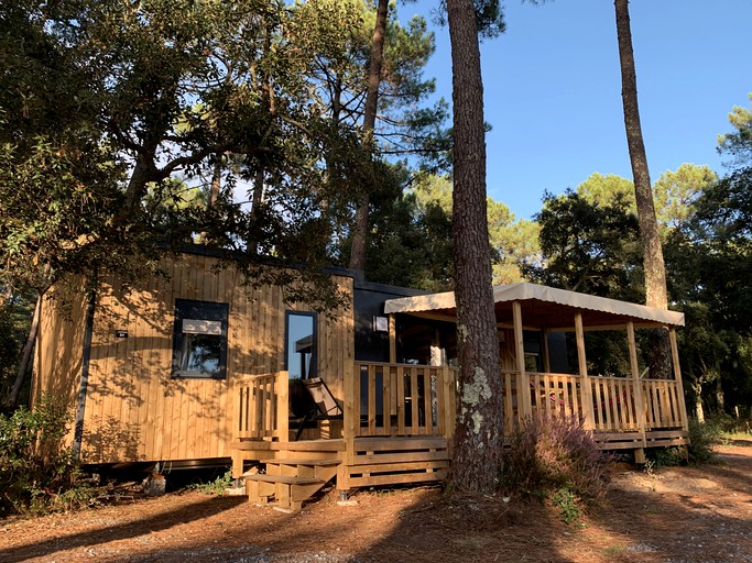 Family Glamping Getaways in France in this Charming Log Cabin Rental