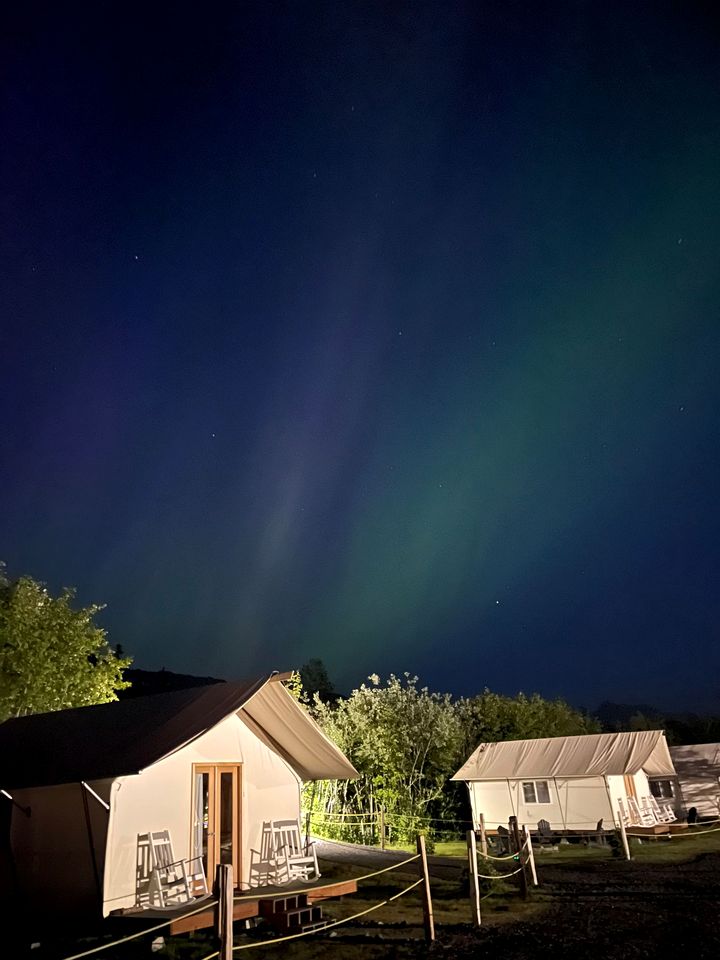 Cozy and Warm Safari Tent Rental in Seward, Alaska with Beautiful Views - The Perfect Romantic Mountain Getaway