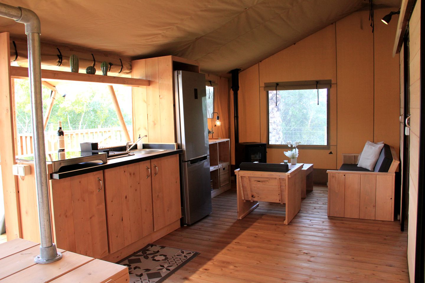Fully Equipped Safari Tent Perfect for a Romantic Retreat in Portugal