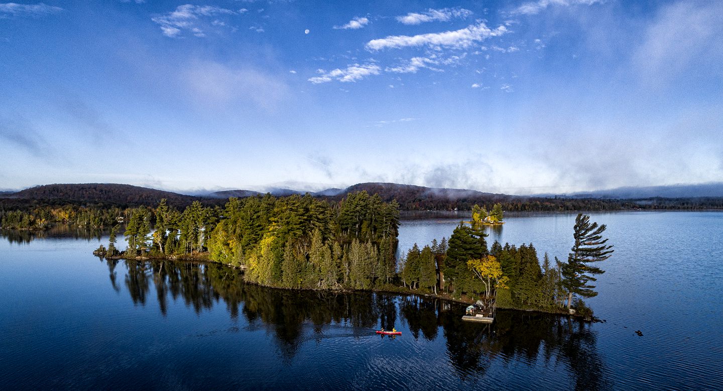 Private Island Getaway for Family and Group Glamping on Edge of Algonquin Park, Ontario