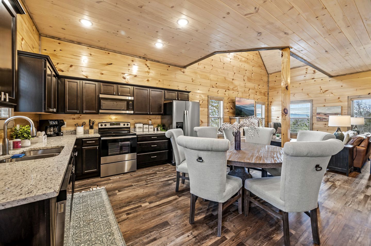 Great Smoky Mountain Retreat in this Luxury Cabin Rental for 10 with a Pool in Tennessee