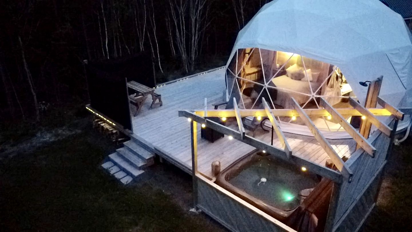 Getaways to the Canadian Countryside in this Lovely Dome Rental in Nova Scotia