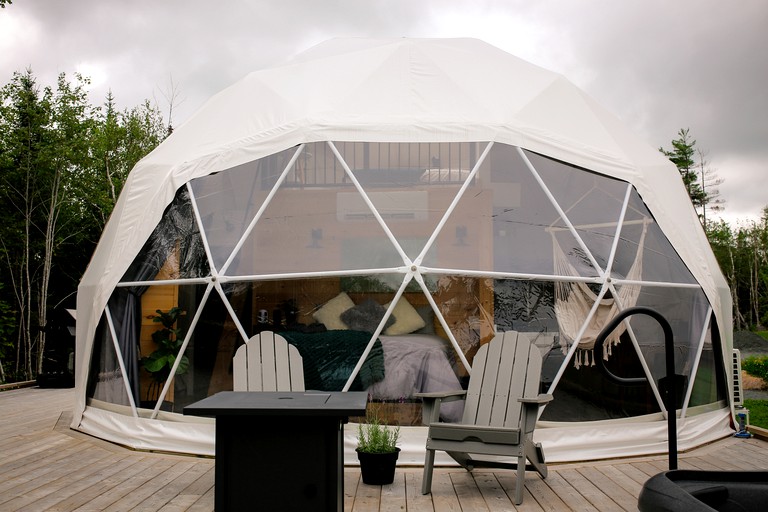 Getaways to the Canadian Countryside in this Lovely Dome Rental in Nova Scotia