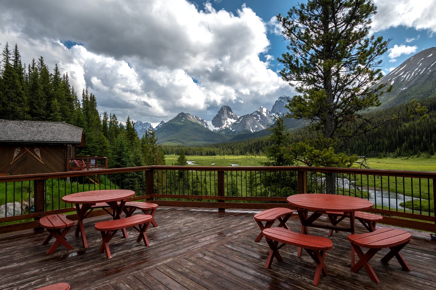 Elevated All Inclusive Glamping Experience with Meals Included at Glorious Alberta Rockies Resort