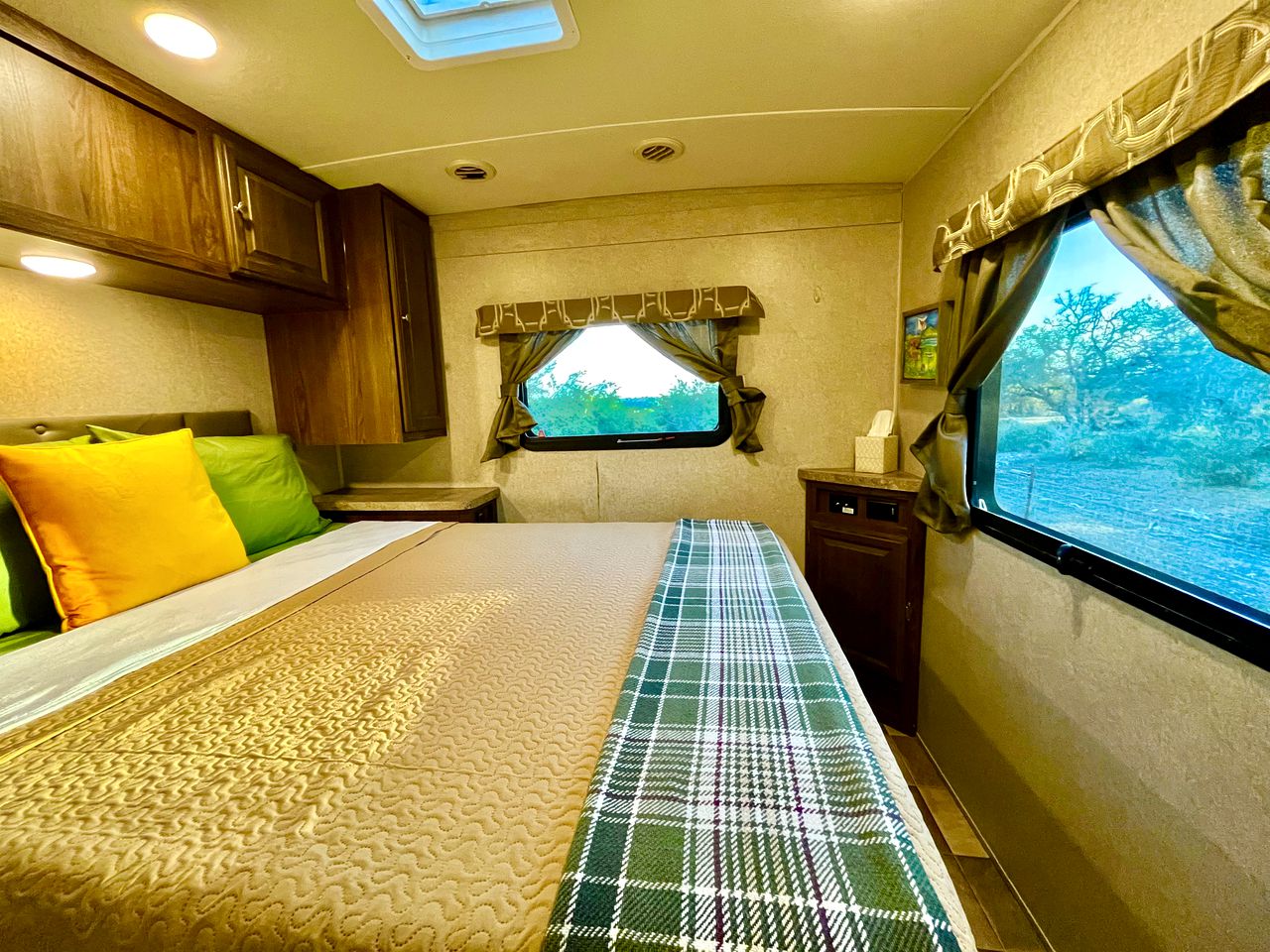 Texas Glamping Vacations in this Charming Caravan Rental in Dripping Springs