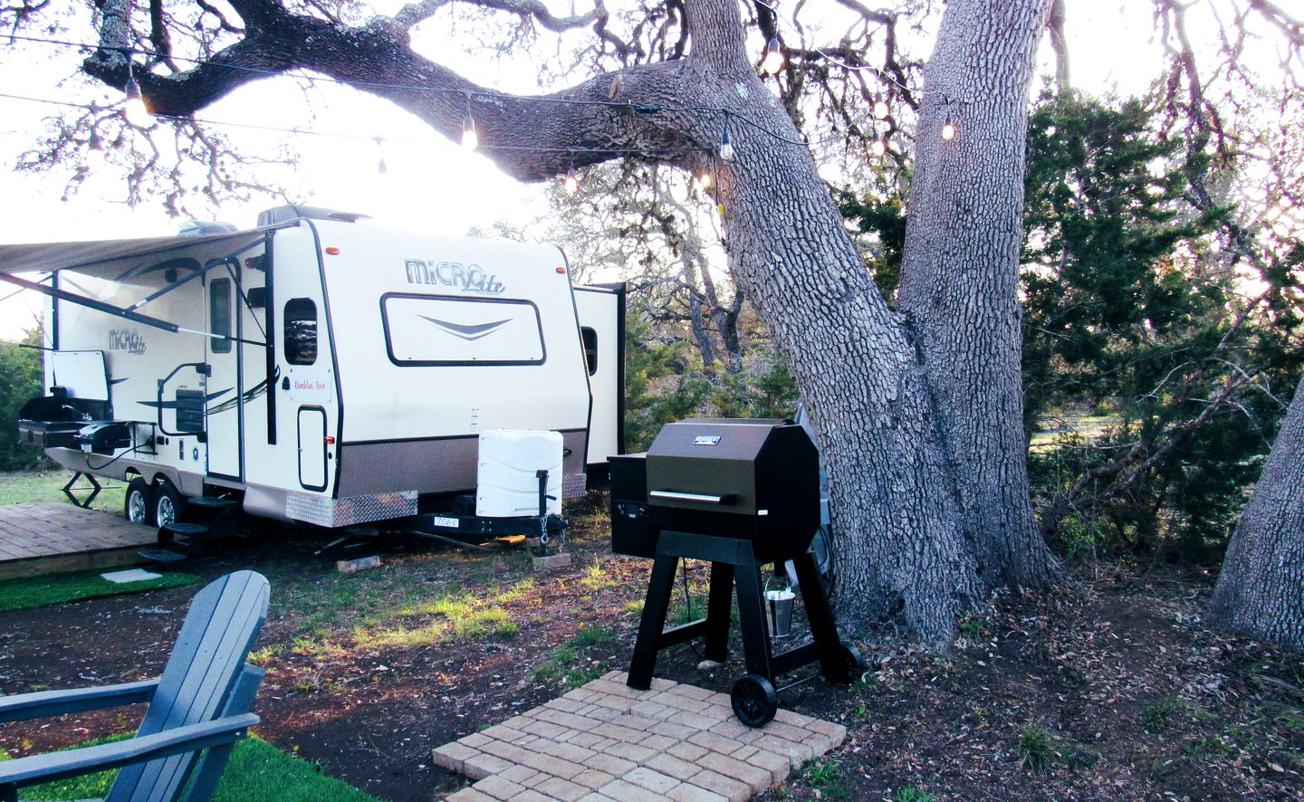 Texas Glamping Vacations in this Charming Caravan Rental in Dripping Springs