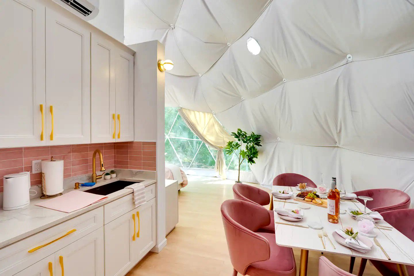Pet-Friendly, Peaceful, Pink Dome Experience Perfect for Glamping Escapes in the Southern Catskills, New York