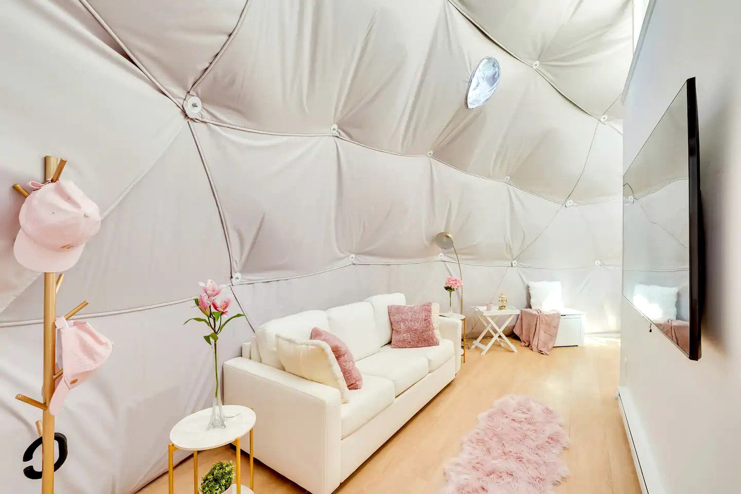 Pet-Friendly, Peaceful, Pink Dome Experience Perfect for Glamping Escapes in the Southern Catskills, New York