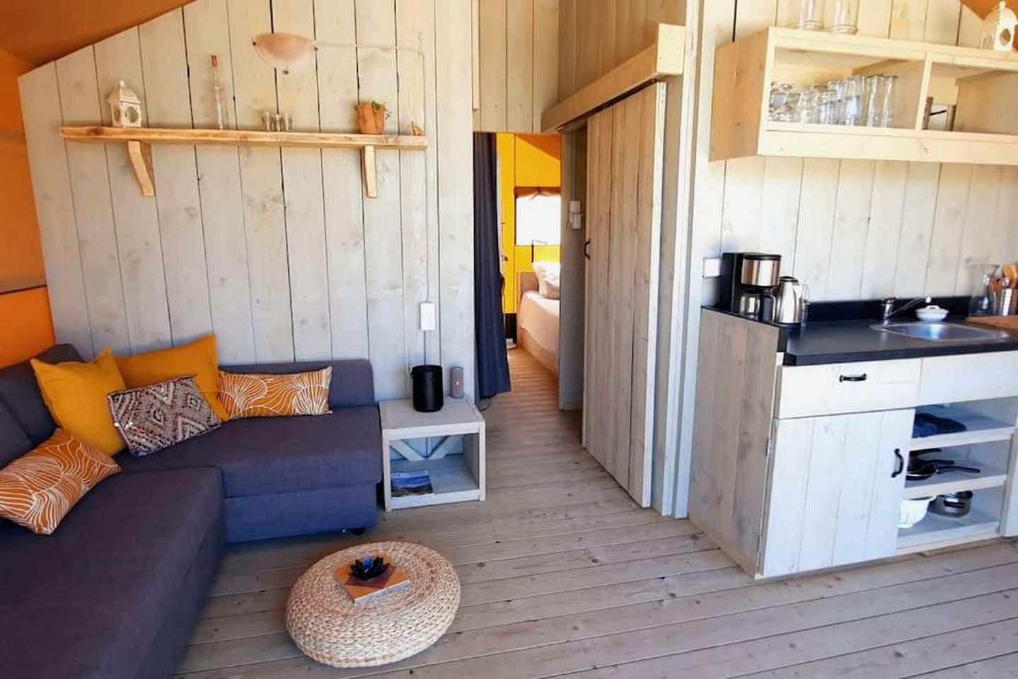Spectacular Family Safari Tent with Outdoor Living Space Fully Equipped in Greece