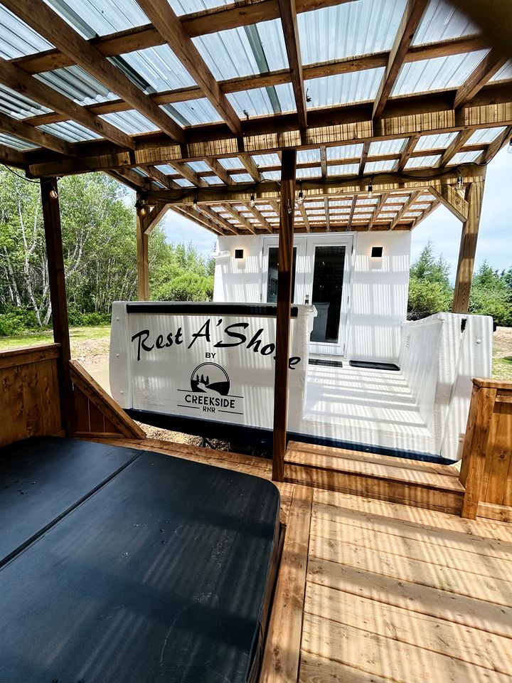 Peaceful Boat Retreat with Luxury Interior with Hot Tub in Cocagne, New Brunswick