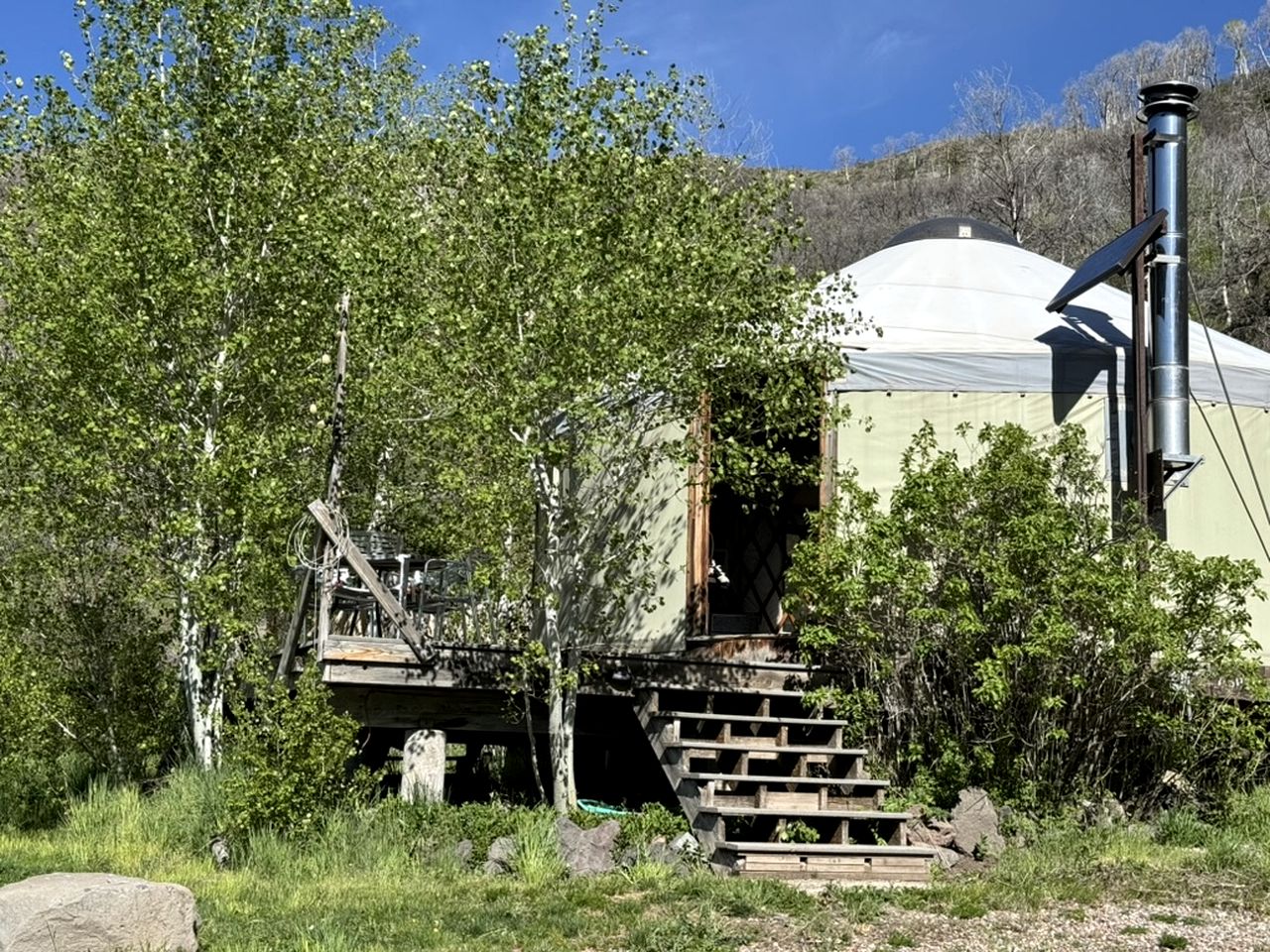 Modern Solar Powered Yurt Fully Equipped in Basalt, Colorado