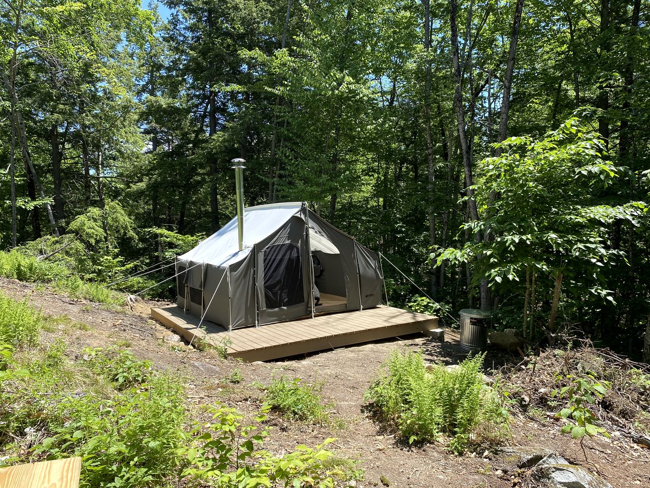 Reconnect with Nature at this Glamping Tent in East Wakefield, New Hampshire