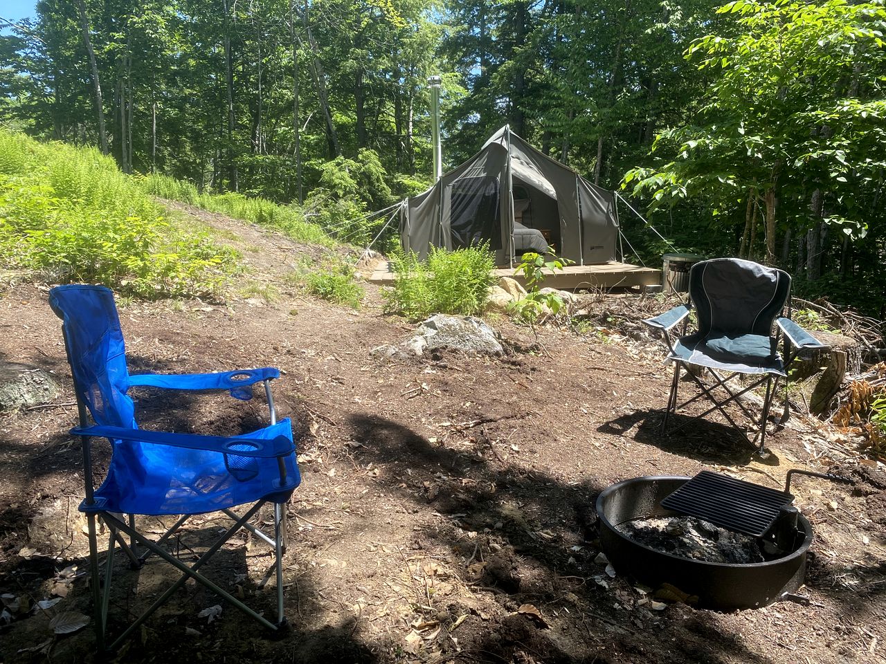 Reconnect with Nature at this Glamping Tent in East Wakefield, New Hampshire