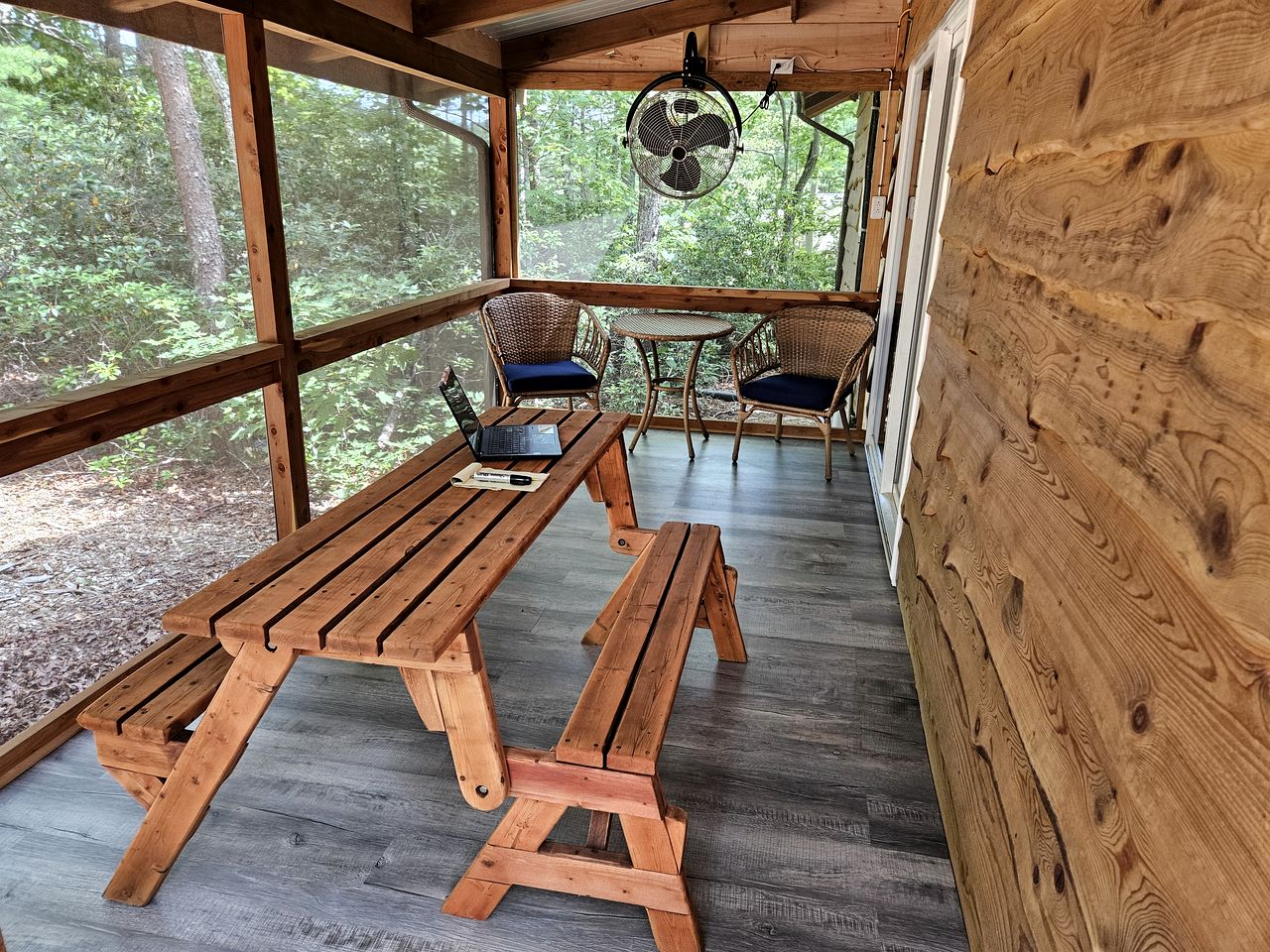 Private Cozy Cabin with Covered Porch in North Carolina
