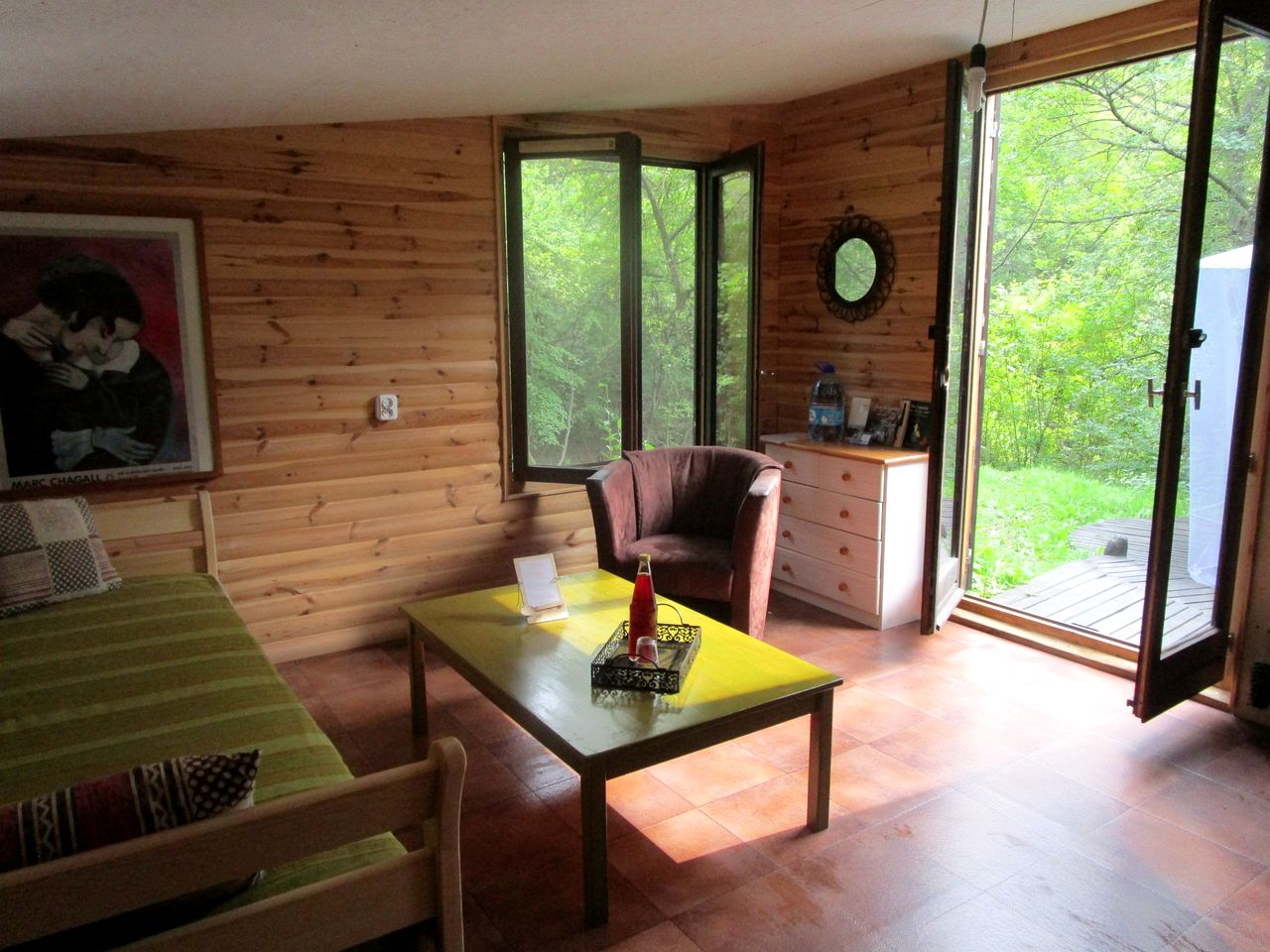 Quaint Cottage with Sauna Nestle into the Woods in Poland