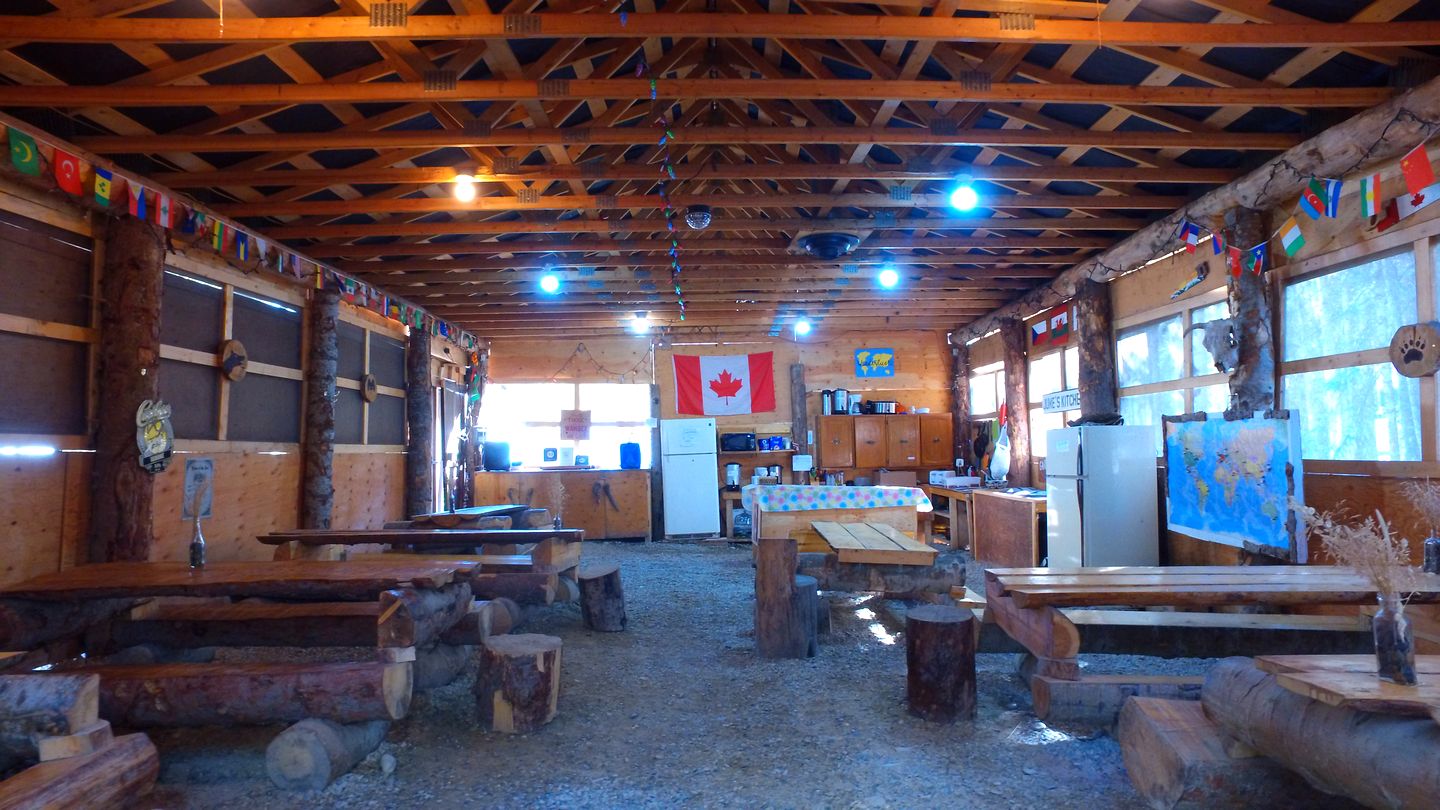Wooden Cabins Well Equipped with Mountain Views in British Columbia