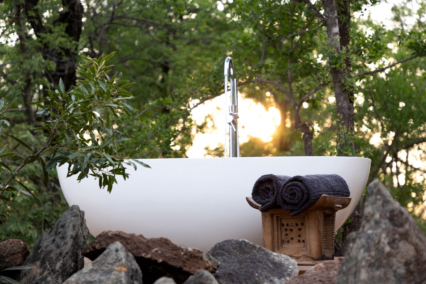 Luxury Safari Tent with Magnificent Exterior and Interior in South Africa