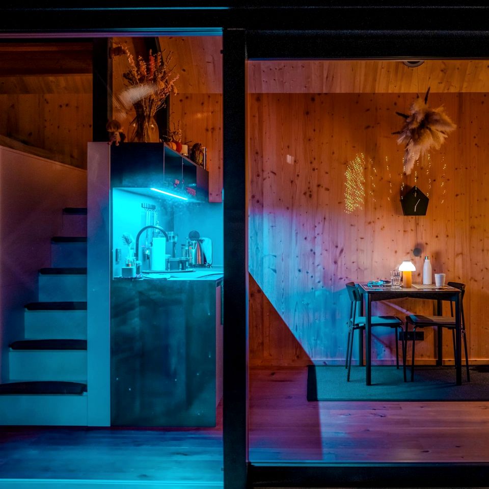 Sustainable Chic Tiny House with Outdoor Shower and Sauna in Germany