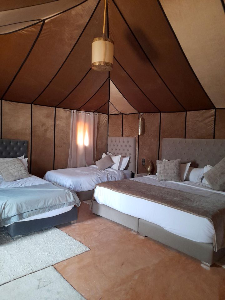 Remote Tented Cabins Ideal for a Desert Glamping Experience in Morocco