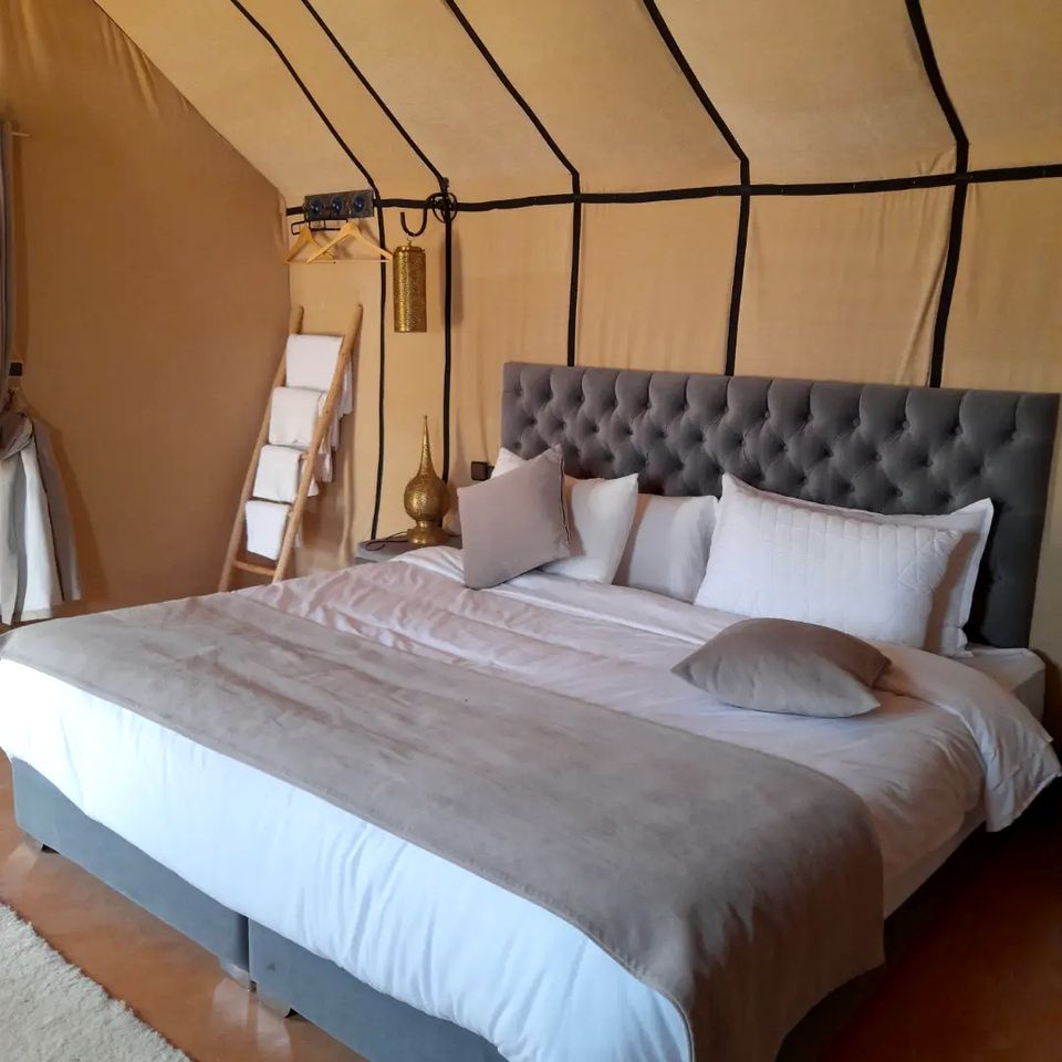 Remote Tented Cabins Ideal for a Desert Glamping Experience in Morocco
