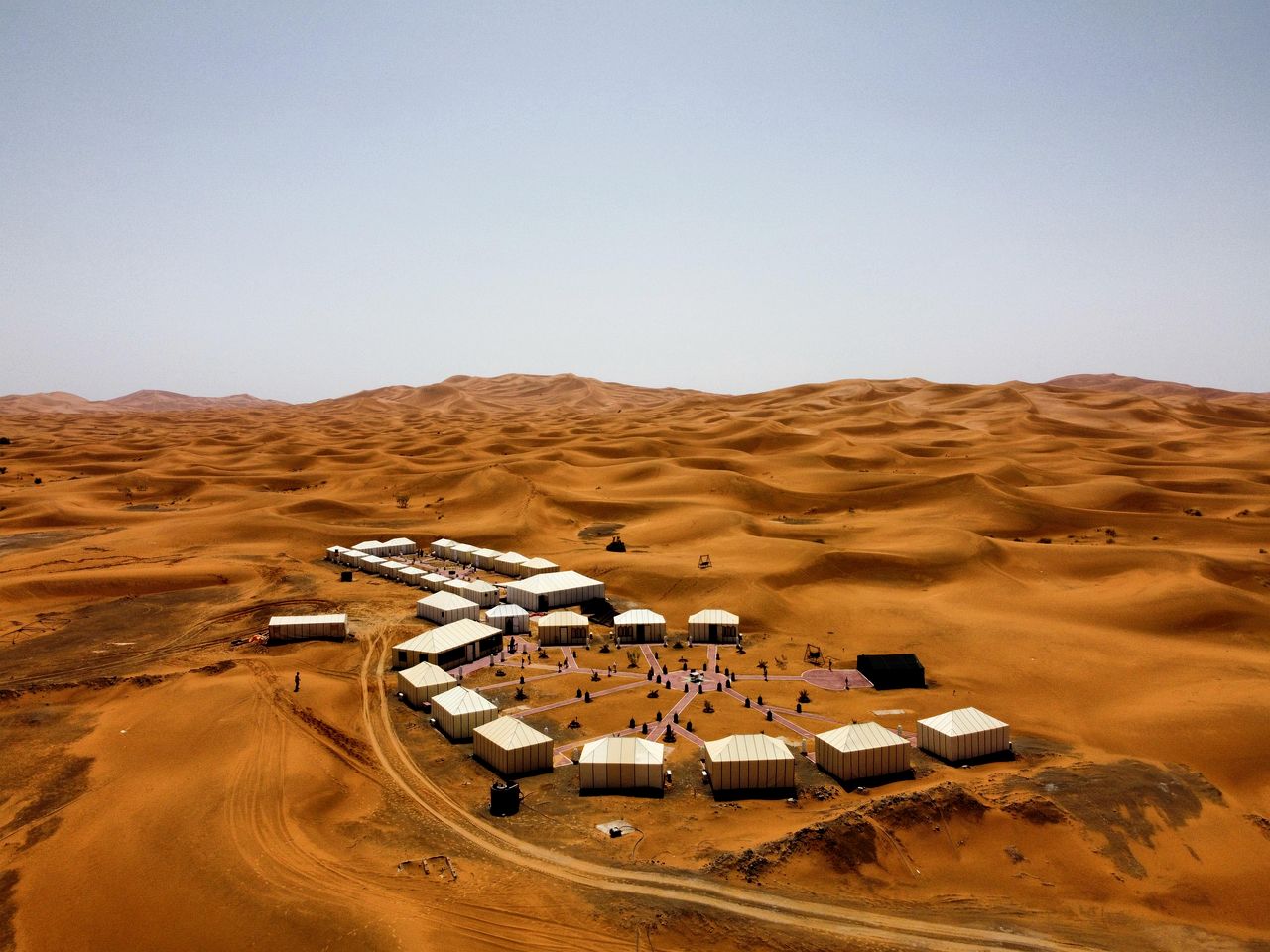 Remote Tented Cabins Ideal for a Desert Glamping Experience in Morocco