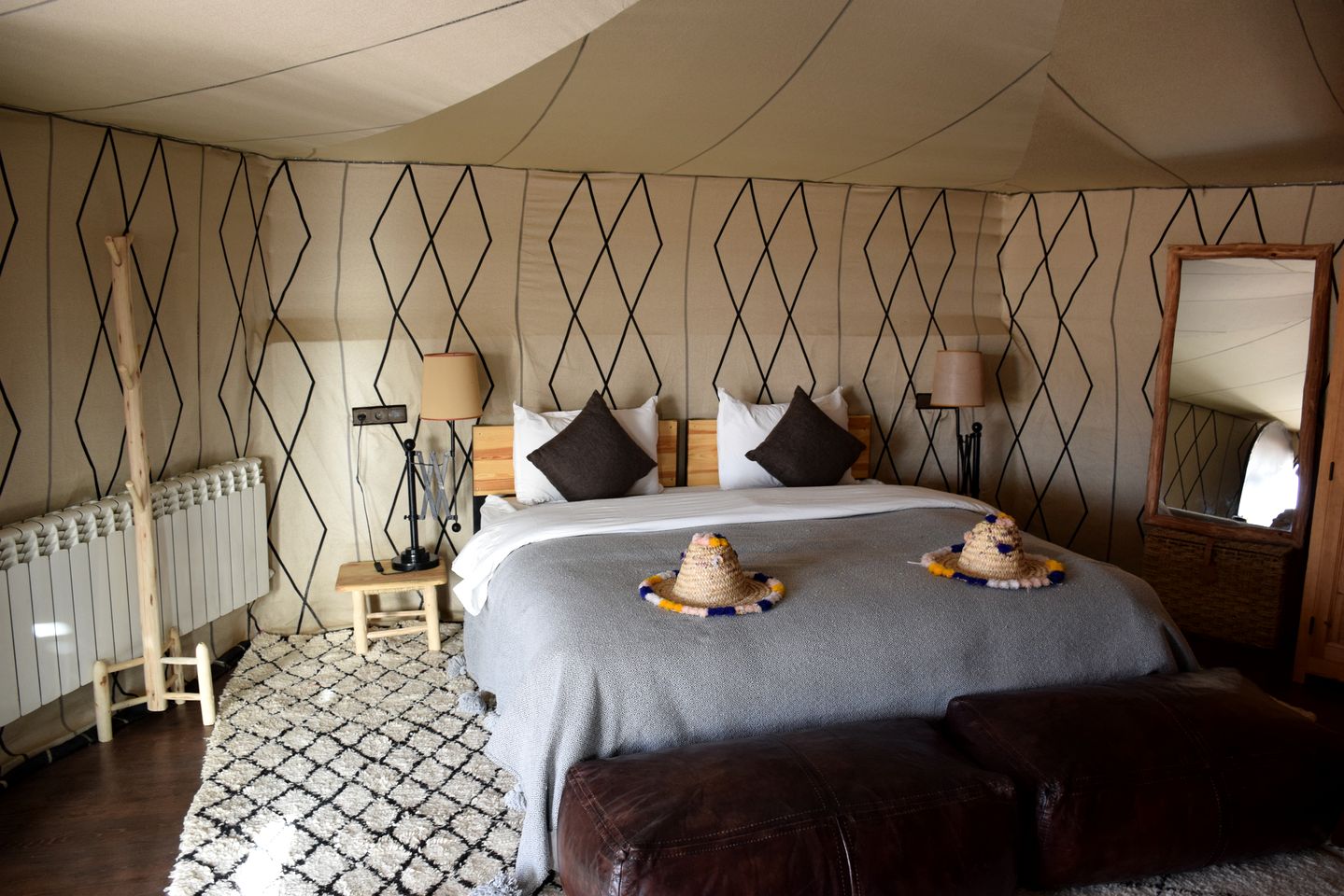 Remote Tented Cabins Ideal for a Desert Glamping Experience in Morocco