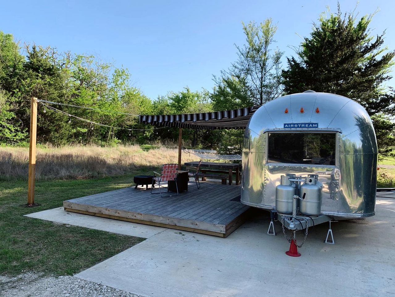 Restored Beautiful Airstream Fully Equipped with Incredible Outdoor Living in Texas