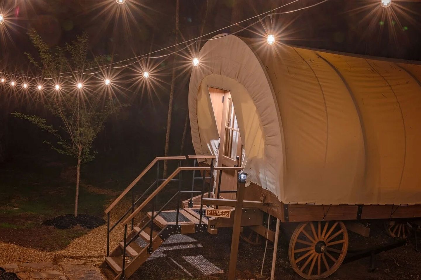 Beautiful Glamping Wagon Great for Outdoor Adventures in Tennessee