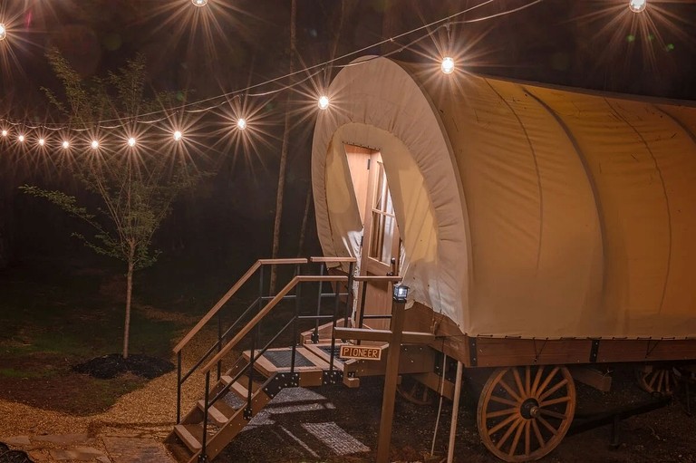 Beautiful Glamping Wagon Great for Outdoor Adventures in Tennessee