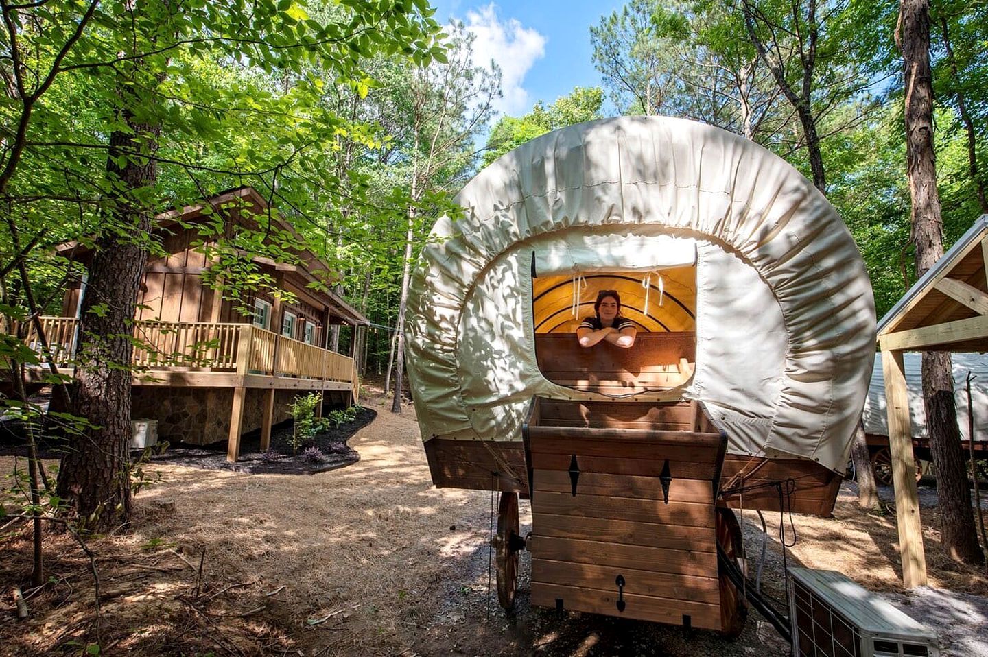 Beautiful Glamping Wagon Great for Outdoor Adventures in Tennessee