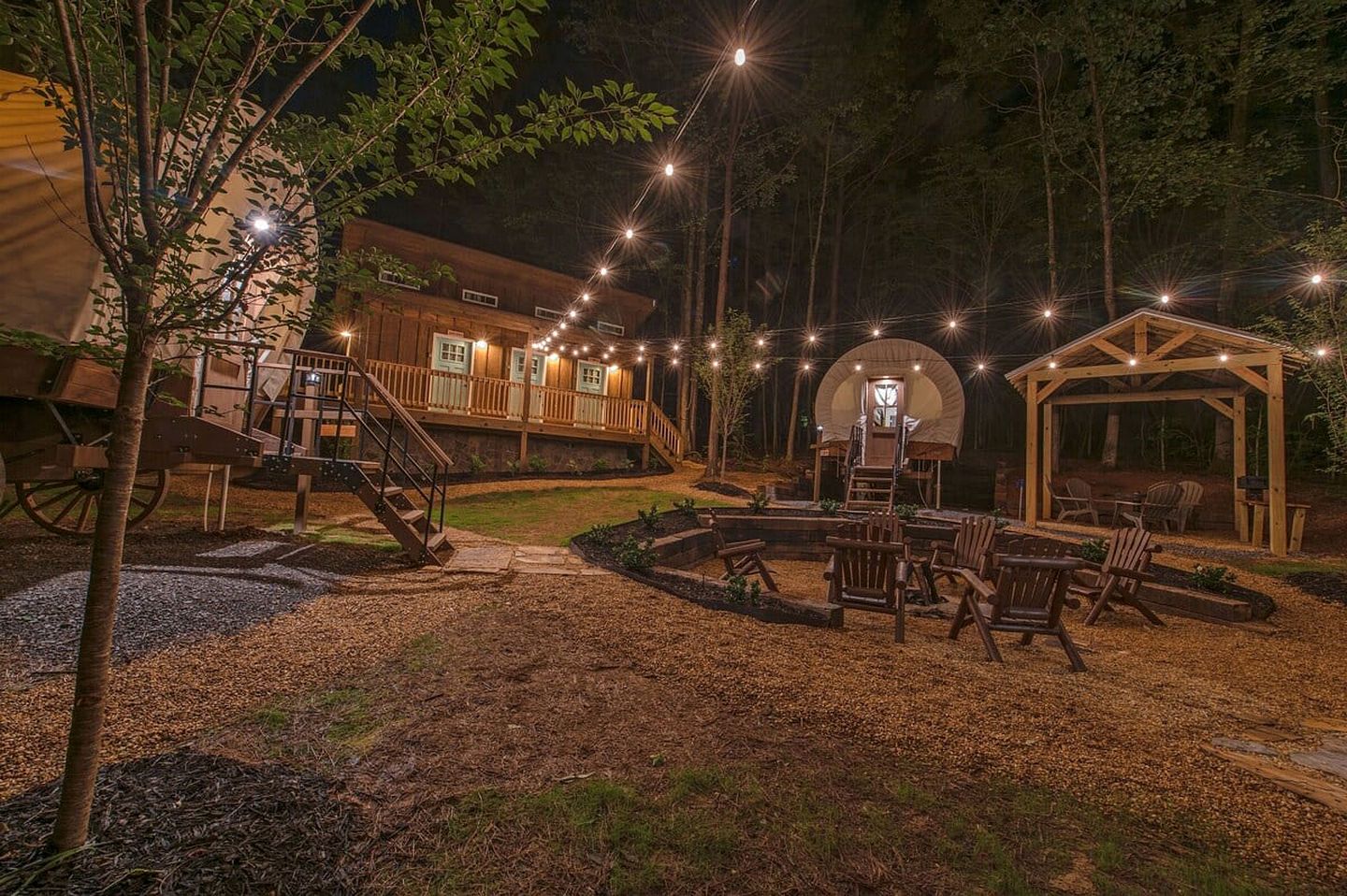 Beautiful Glamping Wagon Great for Outdoor Adventures in Tennessee