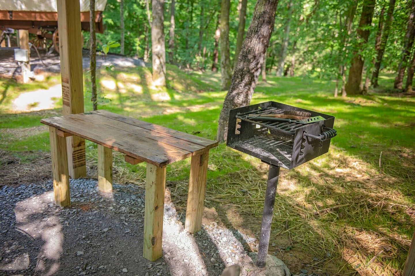 Beautiful Glamping Wagon Great for Outdoor Adventures in Tennessee