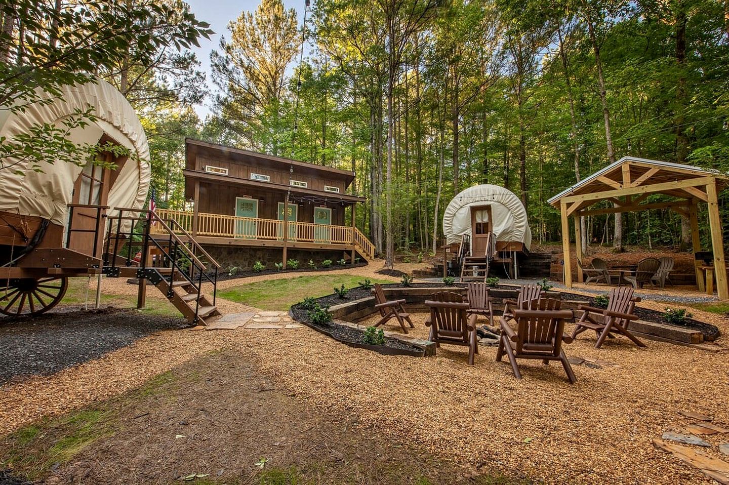 Beautiful Glamping Wagon Great for Outdoor Adventures in Tennessee