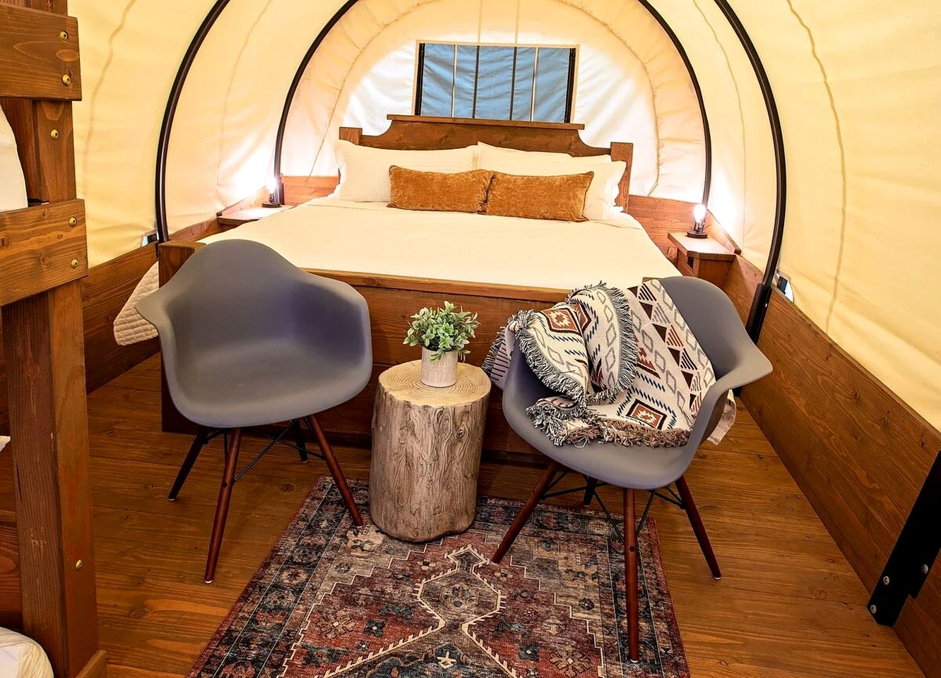 Beautiful Glamping Wagon Great for Outdoor Adventures in Tennessee