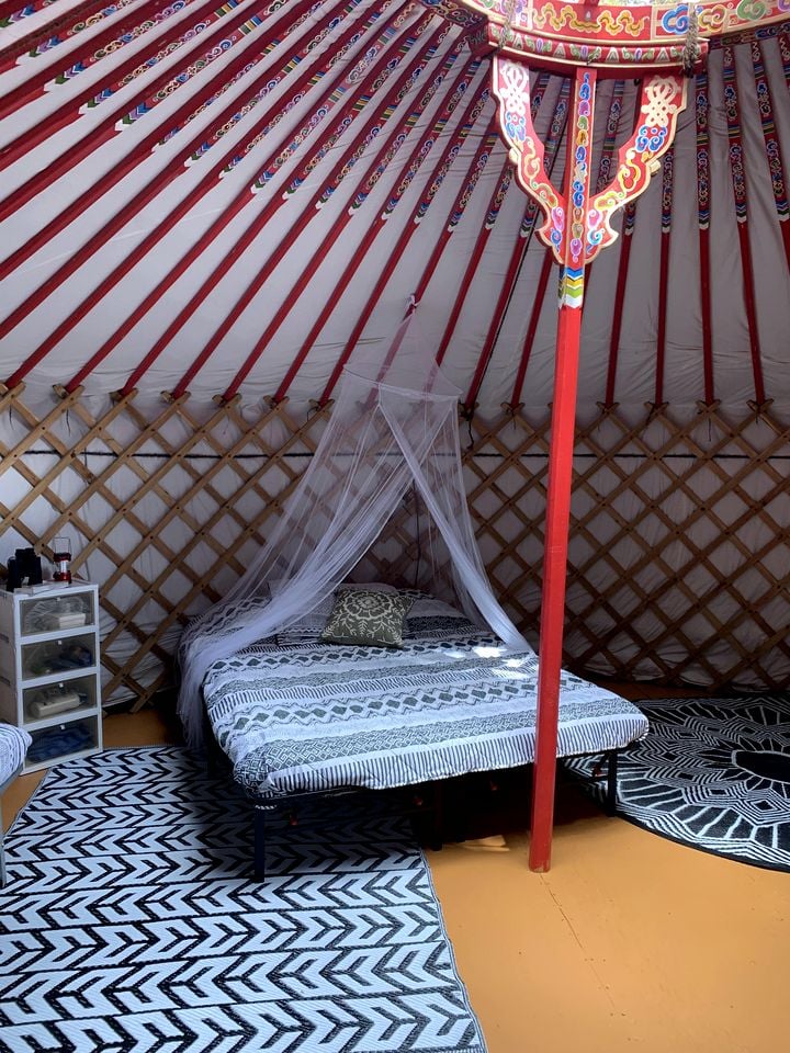 Off-Grid Yurt with Fire Pit and Outdoor Shower and Kitchen in Ontario