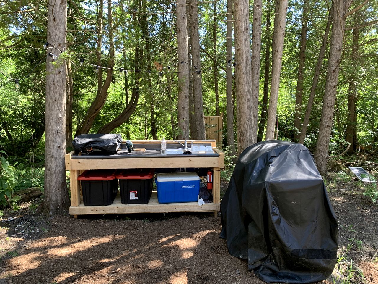 Off-Grid Yurt with Fire Pit and Outdoor Shower and Kitchen in Ontario