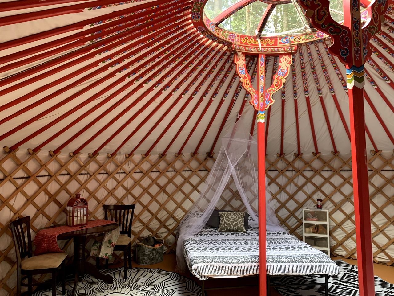 Off-Grid Yurt with Fire Pit and Outdoor Shower and Kitchen in Ontario