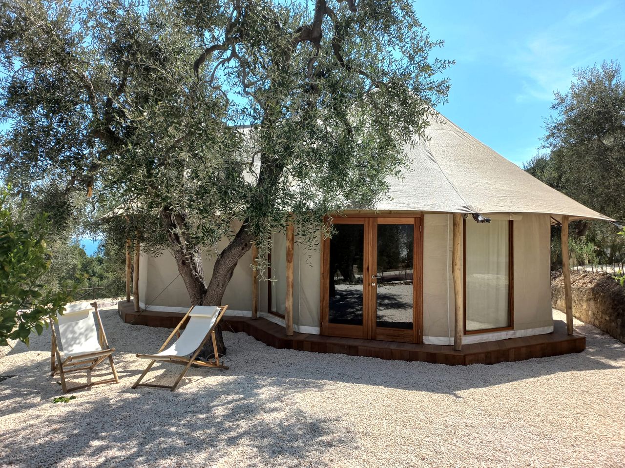 Coastal Glamping Experience with Lido Service & Kayaks in Puglia, Italy
