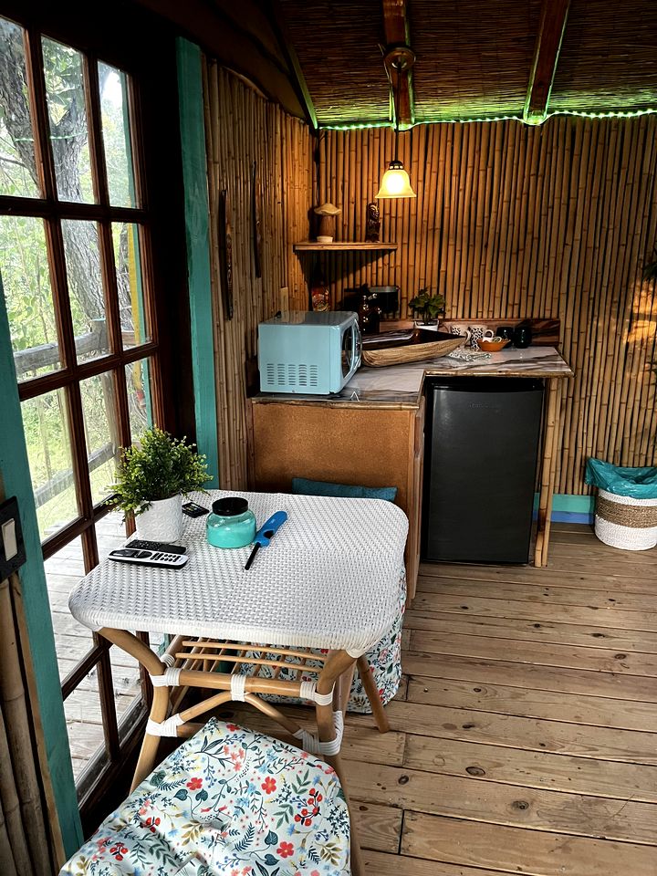 Unique Bamboo Tree House for an Unforgettable Couples Getaway by Lake Conroe, Texas