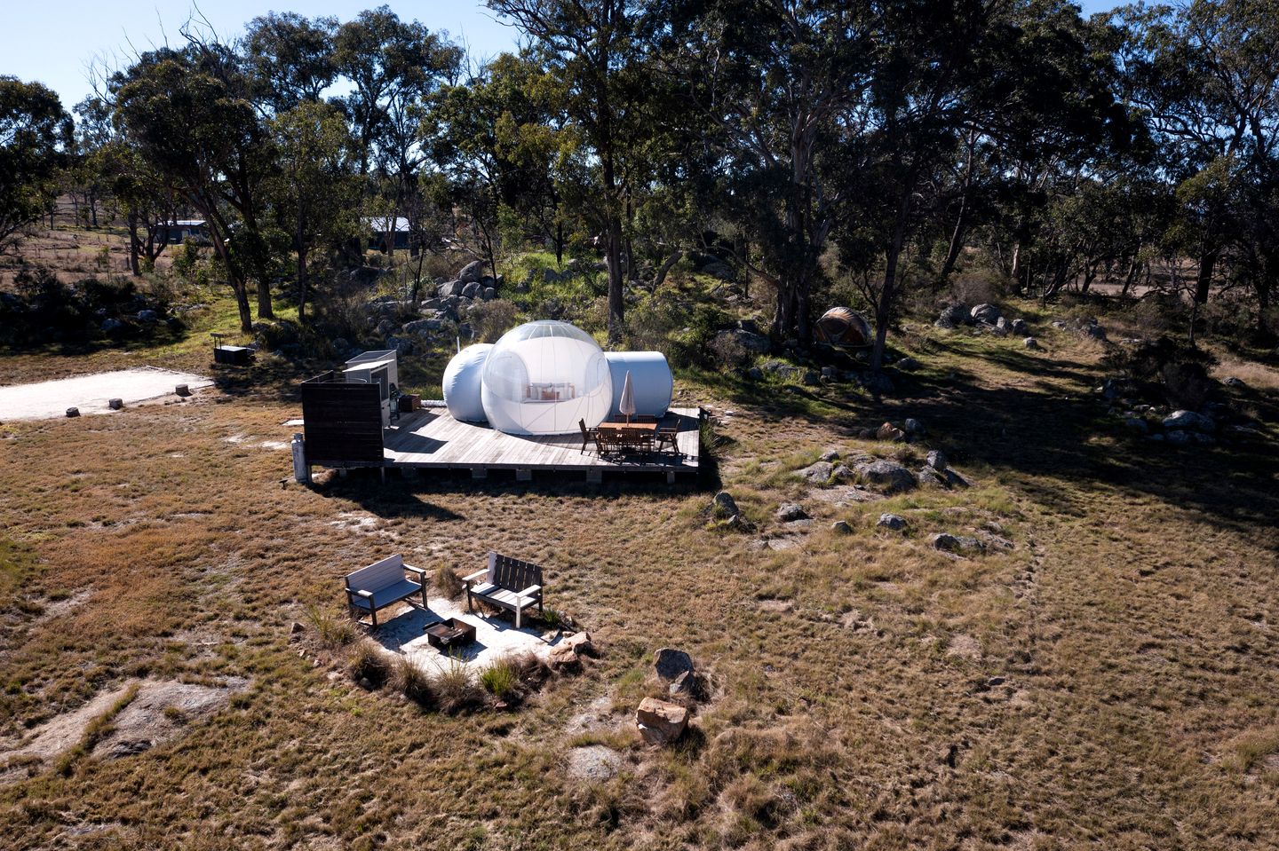 Off-Grid Luxury Romantic Bubble with Breathtaking Outdoor Space in NSW