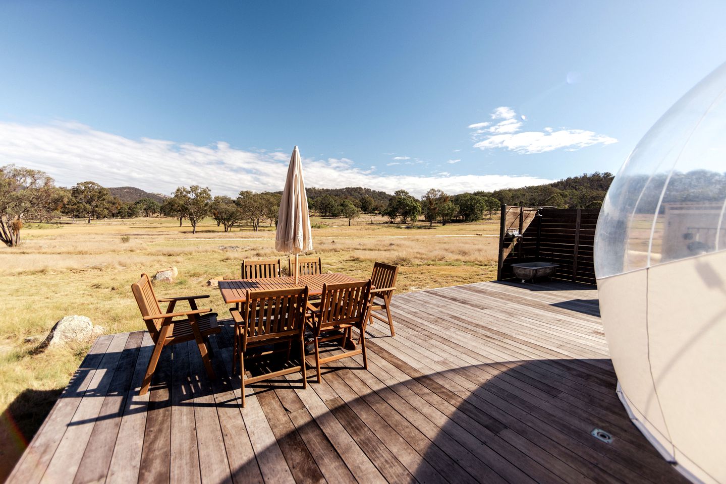 Off-Grid Luxury Romantic Bubble with Breathtaking Outdoor Space in NSW