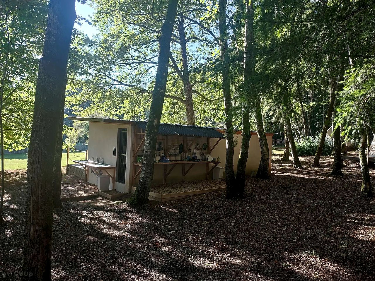 Cozy Forest Bell Tents Camp Surrounded by Nature in France
