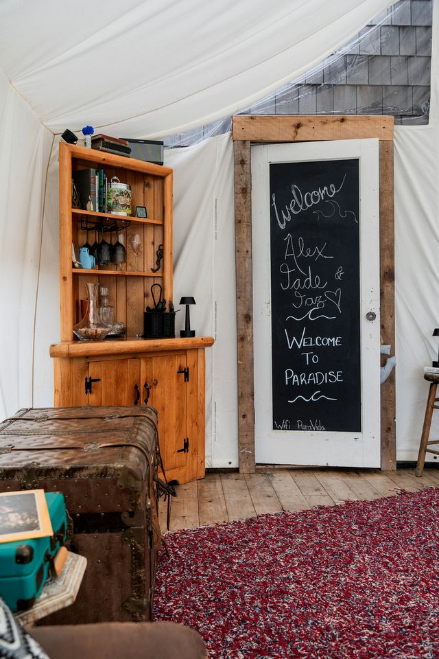 Spectacular Floating Safari Tent Fully Equipped Perfect for a Luxury Getaway in British Columbia