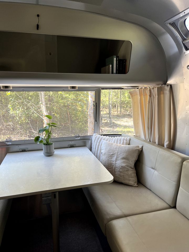 Modern Equipped Airstreams with Deck and Fire Pit Perfect for a Unique Getaway in SC