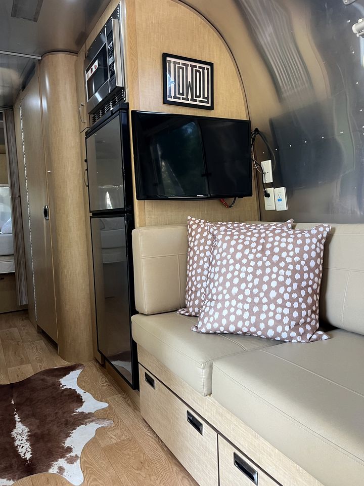 Modern Equipped Airstreams with Deck and Fire Pit Perfect for a Unique Getaway in SC