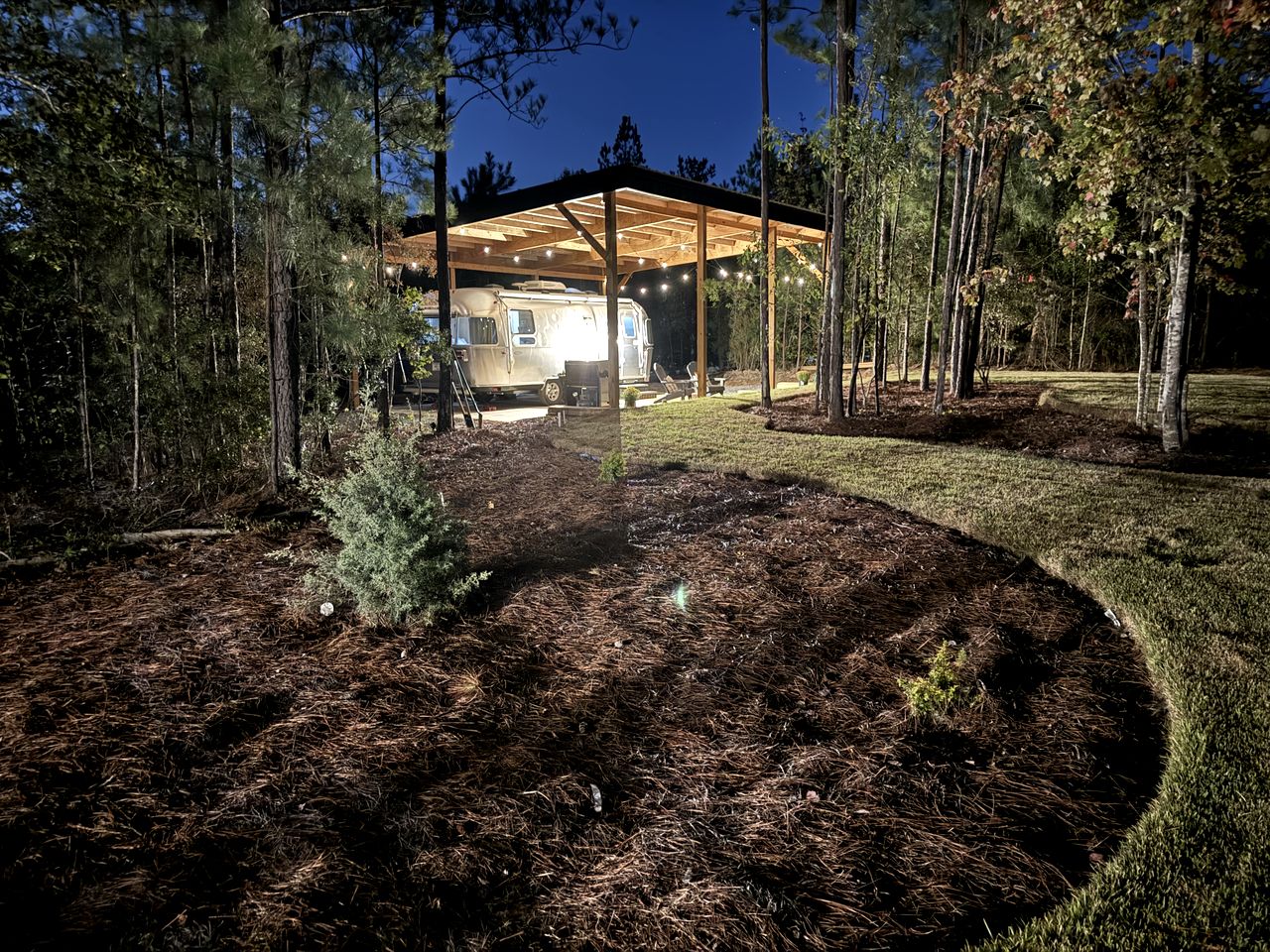 Modern Equipped Airstreams with Deck and Fire Pit Perfect for a Unique Getaway in SC