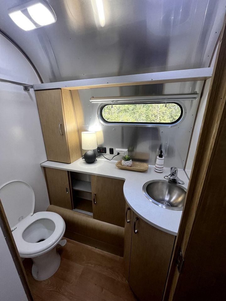 Modern Equipped Airstreams with Deck and Fire Pit Perfect for a Unique Getaway in SC
