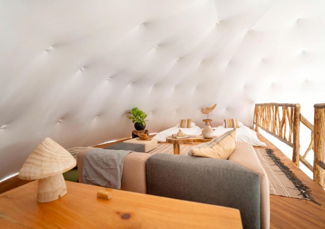 Spectacular Luxury Family Dome with Lofted Interior and Outdoor Bath in Mexico