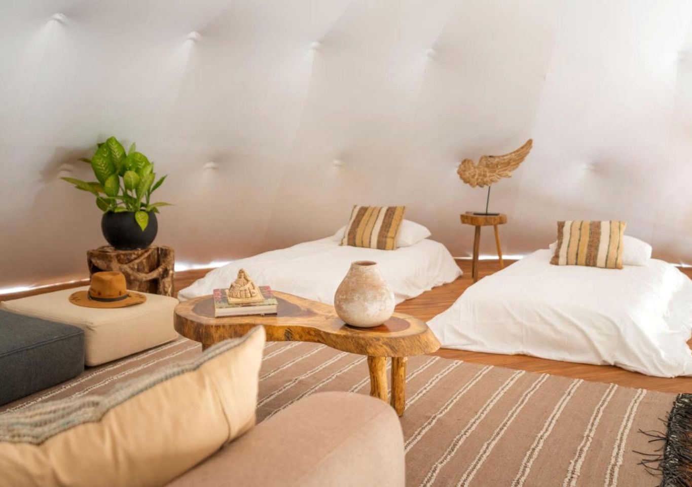 Spectacular Luxury Family Dome with Lofted Interior and Outdoor Bath in Mexico