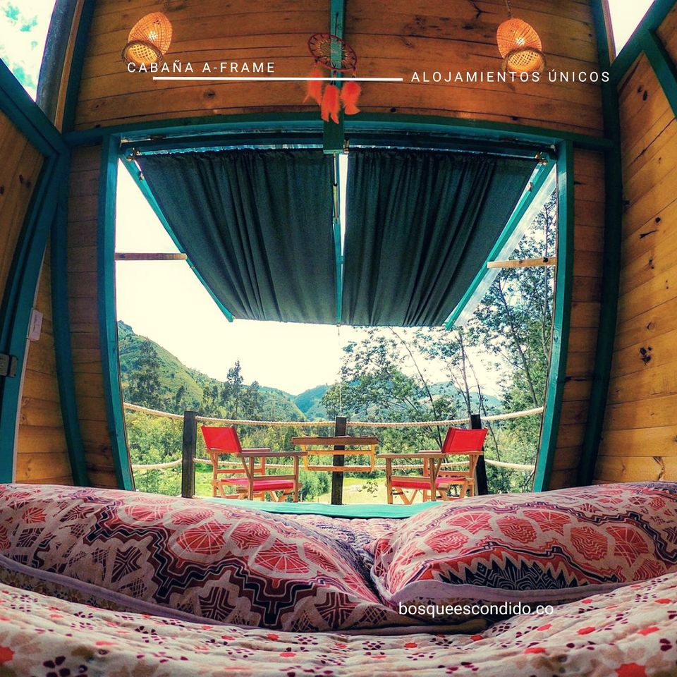 Sweet Tiny A-Frame Cabin with Amazing Mountain Views in Colombia
